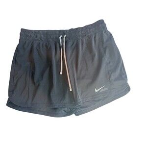 Nike Athletic Shorts Womens Size M Black Drawstring Un-Lined Dri-FIT